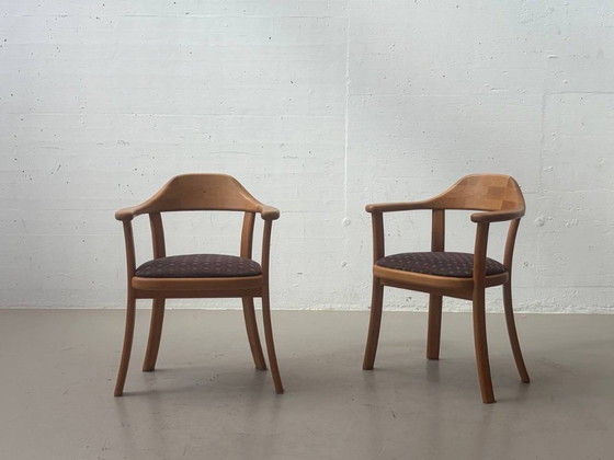 Danish vintage armchairs by Rainer Daumiller for Design + Handwerk – Side chairs, Wood (photo 6 of 15)