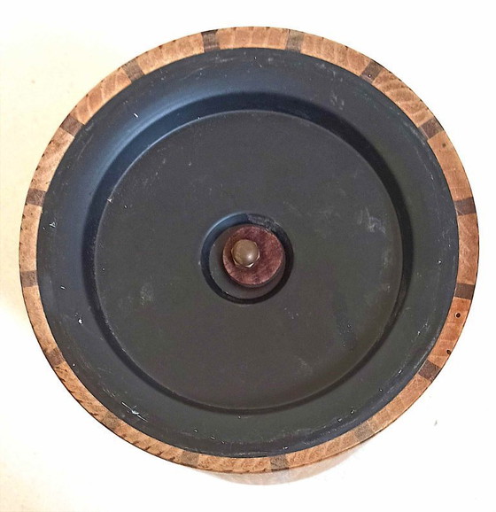 Image 1 of Scandinavische houten ijsemmer of flessenkoeler Hoogte 22,5 cm