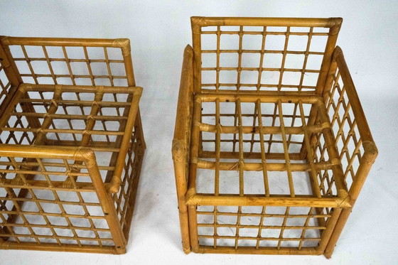 Image 1 of Coppia di poltrone vintage in rattan e bambù di Vivai del Sud. Italia anni '60