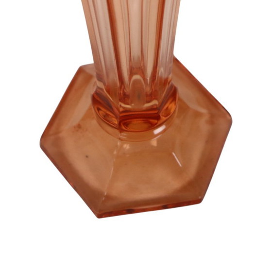 Pink Rosaline Art Deco Vase VSL Luxval Americain 23cm – Glass (photo 12 of 13)
