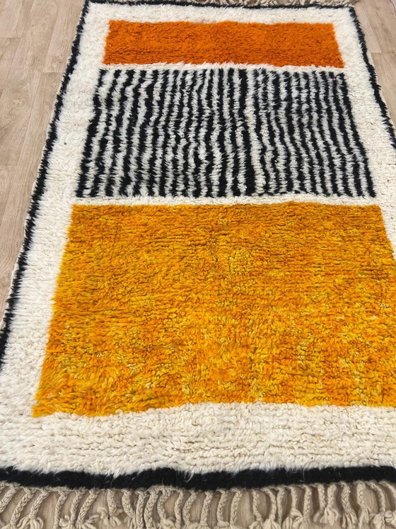 Alfombra naranja de 300 cm x 210 cm. – Wool (photo 7 of 11)