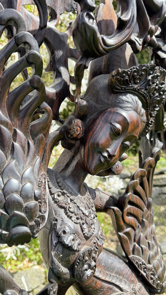 Image 1 of Monumental Balinese Coromandel Statue – 137 cm – Pita Maha Style