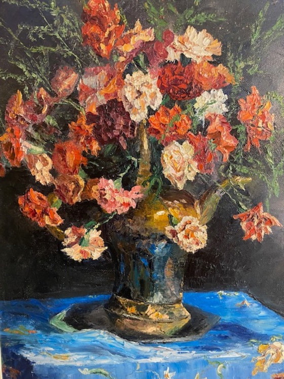 Tableau « Splendeur florale » – Peintures et dessins, Wood, Canvas (photo 3 of 8)