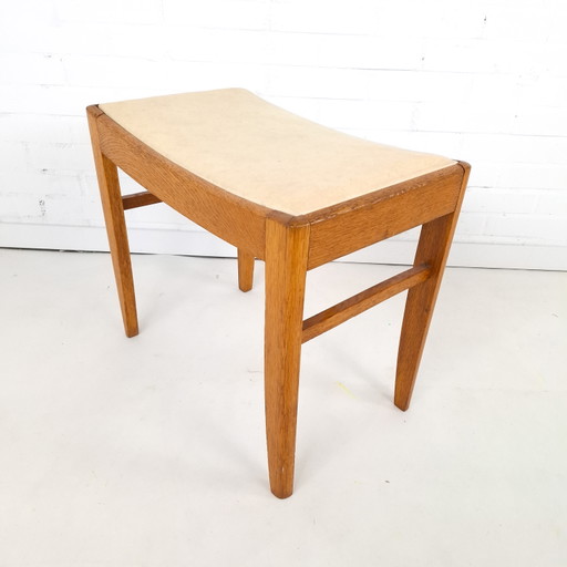 Tabouret vintage en chêne, style moderne du milieu du siècle, années 1970