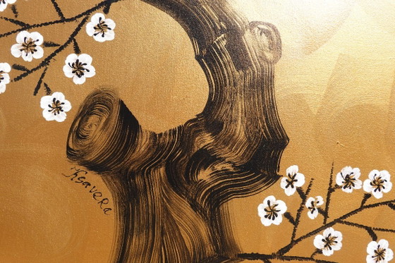 Sakura J522 - Groot Origineel Schilderij – Schilderijen & Tekeningen, Canvas (photo 14 of 18)