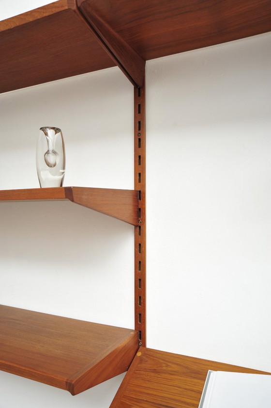 Danish Shelving System in Teak by Kai Kristiansen for Feldballes Møbelfabrik, 1960s, Shelving unit, Wood (photo 10 of 21)
