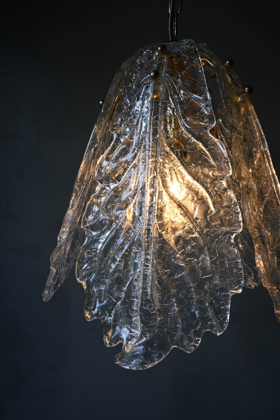 Image 1 of Lámpara de araña italiana Sylcom Light de cristal de Murano.