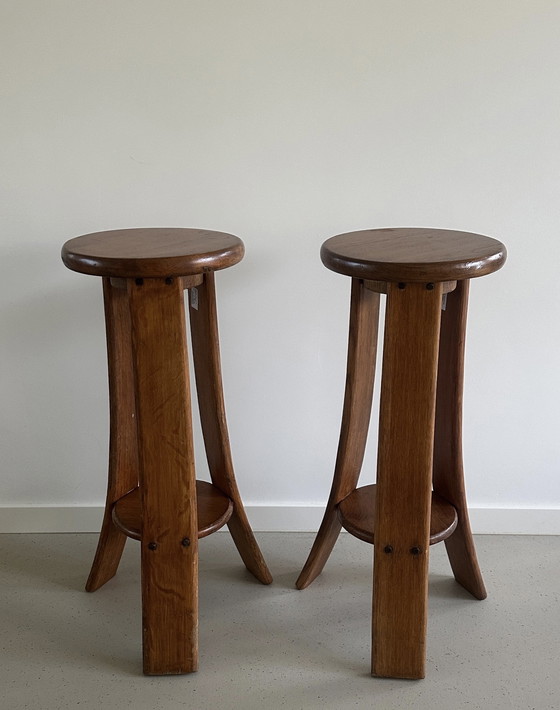 Image 1 of Vintage brutalist barstool - bar stool - stool