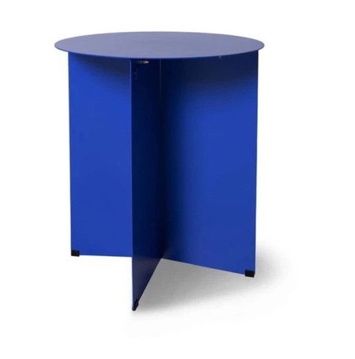 HK Living metal | metalen bijzettafelje Ø40x45cm | cobalt blauw