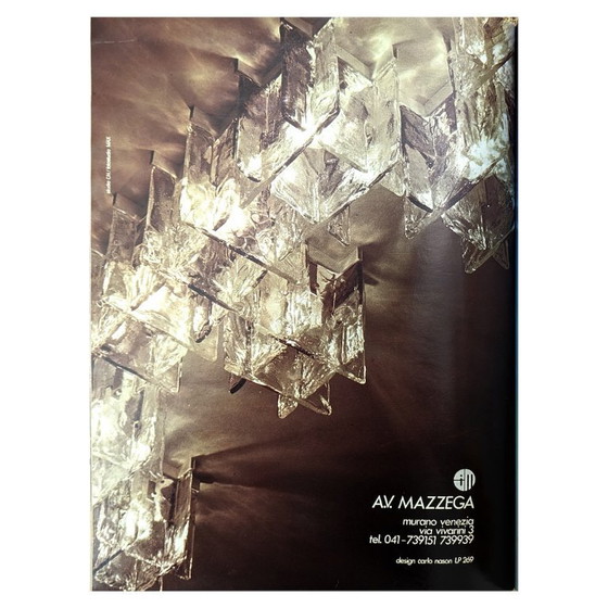 Image 1 of Deckenleuchte „LP269“ von Carlo Nason für AV Mazzega, 1970er Jahre