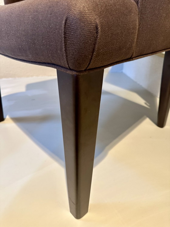 Promemoria ISOTTA Large Chairs By Romeo Sozzi 10 Pieces – Dining set, Wood, Textile (photo 10 of 11)