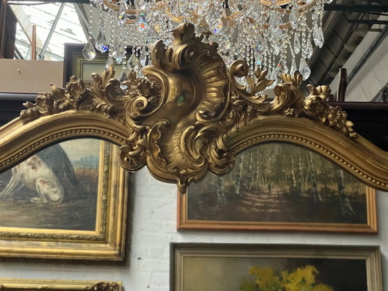 Miroir hauteur 214 cm, cheminée style Louis XV., Bois (photo 16 sur 17)