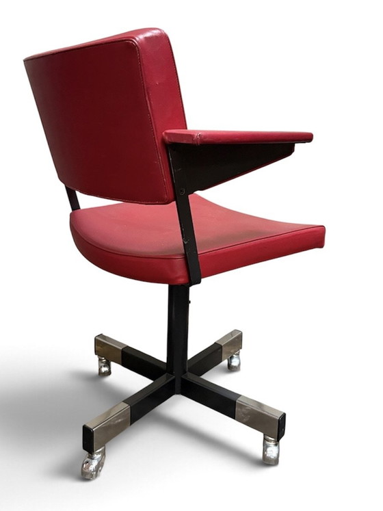Original Gispen Office Chair 1960s – Metal, Chrome (photo 3 of 10)