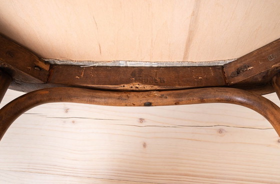 Image 1 of Set van 2 Thonet fauteuils, model B246, jaren 30, gerestaureerd en opnieuw gestoffeerd