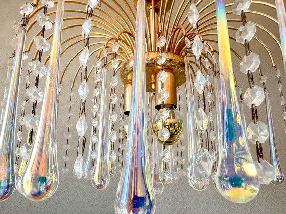 Image 1 of Lustre vintage en forme de goutte d'eau