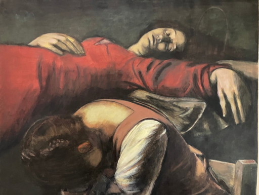 Brilla nel Tevere una stella lucente" 85x85 cm