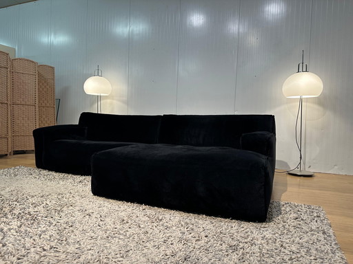 ZGAN Fest Amsterdam Clay Corner Sofa - Royal Black Velours
