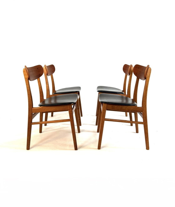Image 1 of 4x chaises de salle à manger danoises vintage, Farstrup Møbler '60