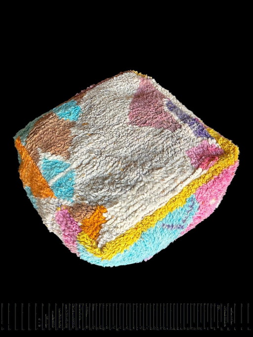 Moroccan wool floor cushion 60 x 60 x 25 cm 