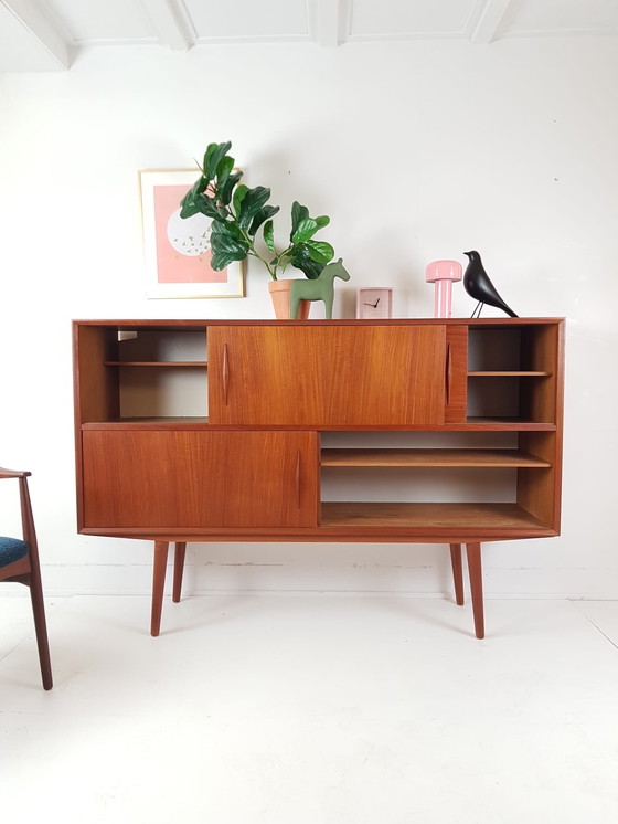 Image 1 of Vintage teak Deens dressoir  | buffetkast ‘60