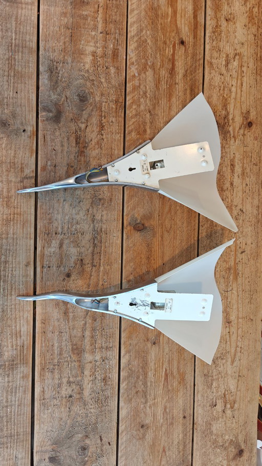 Set of wall lamps nicomede by Lucien Gau