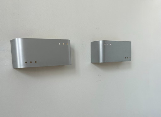 Coppia di applique vintage, metallo, Francia 1970