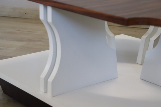 Image 1 of Zwei Farben Quadratischer Couchtisch, Italien 1970er