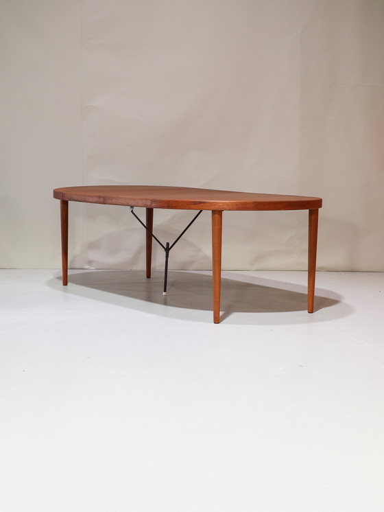 Image 1 of Extendable Dining Table Kai Kristiansen Round Teak Danish