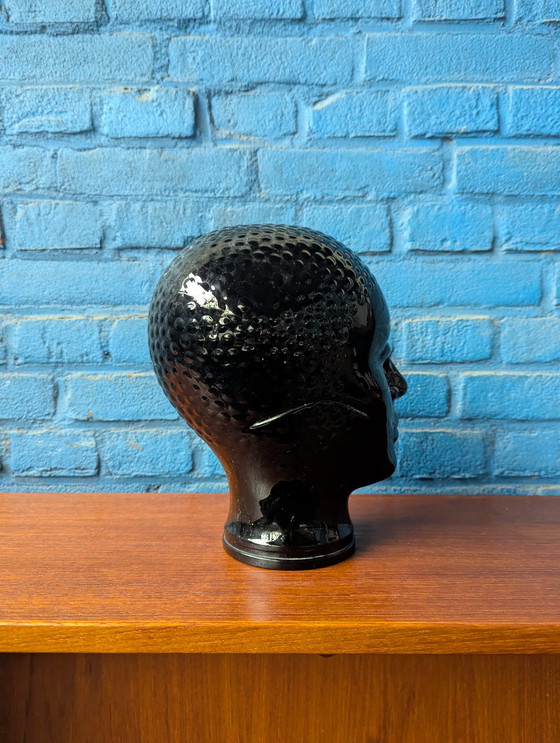 Image 1 of Vintage glazen mannequin hoofd