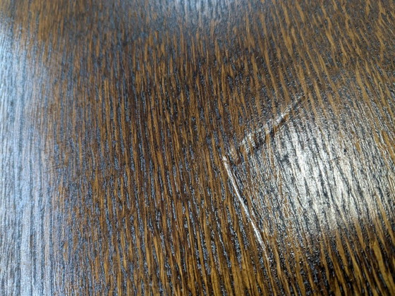 Image 1 of Wilhelminian coffee table | Late 19th century | Antique dining table with wood grain | Vintage furniture