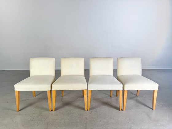 Image 1 of Set di 4 sedie di design di Gaston y Daniela Niza, sedia imbottita, rara