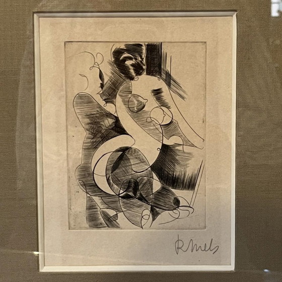 René Mels (Meulemans), Compositions, Gravures, 1945, Lot de 3 – Tirages d'art, Paper (photo 5 of 13)