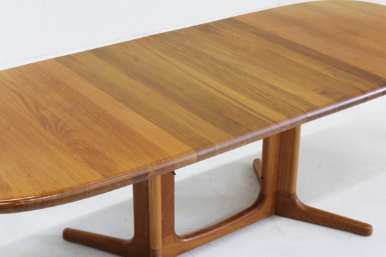 Image 1 of Tavolo da pranzo ovale allungabile vintage Glostrup in teak massello, stile danese.