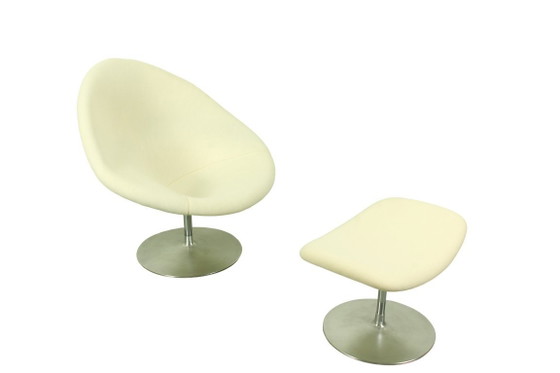 Image 1 of Iconic Pierre Paulin "Globe" Chair & Ottoman for Artifort