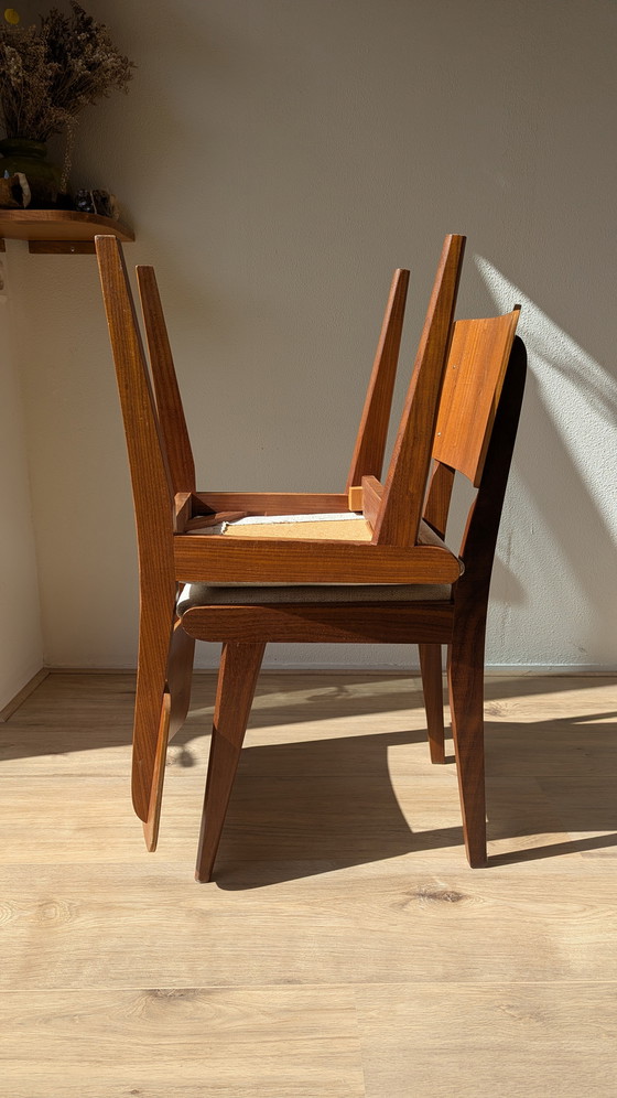 Image 1 of Set di sedie da pranzo vintage danesi in teak