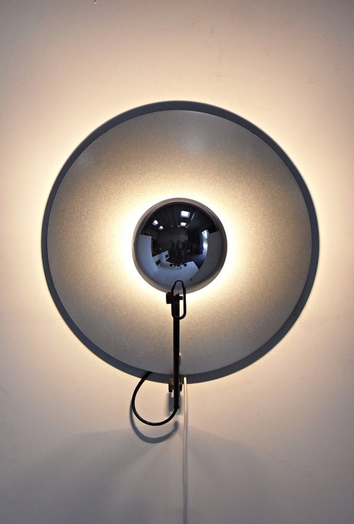 Lámpara de pared o techo con forma de OVNI, modelo 2800 de Elio Martinelli para Martinelli Luce, década de 1980 (2 unidades
