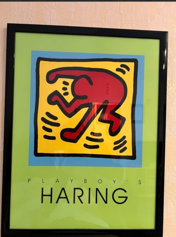 Image 1 of Keith Haring Playboy Silk Screens (framed)