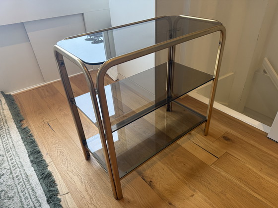 Image 1 of Originele vintage kast met rookglas