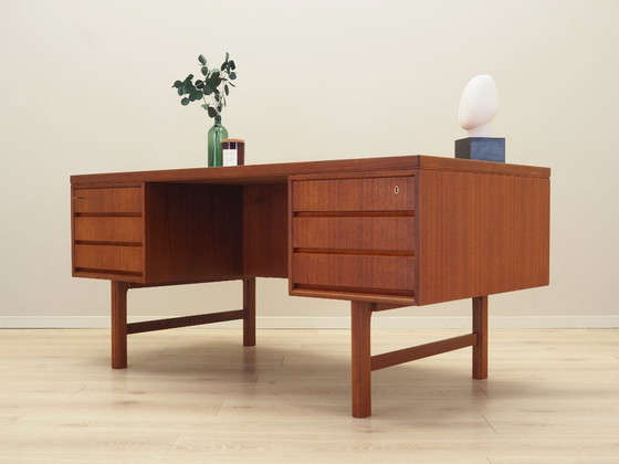 Image 1 of Teak desk, Danish design, 1970s, production: Denmark
