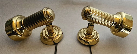 Image 1 of OMI Leuchten Scheinwerfer | Messing | Hollywood Regency Ca. 1970 | Original