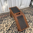 Midcentury shoe polishing bench
