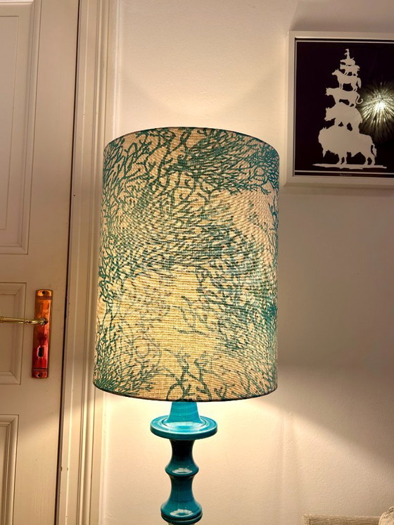 Image 1 of Lampe en céramique ouest-allemande en forme de pagode, années 1970