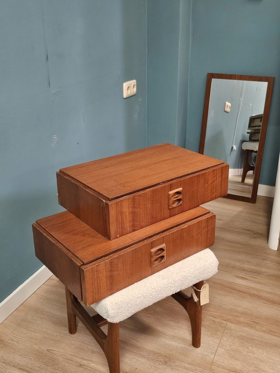 Image 1 of Vintage Floating Bedside Tables Bedside Table Cabinet