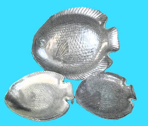 (W005) Vintage Arcoroc "Poisson" Vis Servies Set – Een Tijdloze Franse Klassieker!