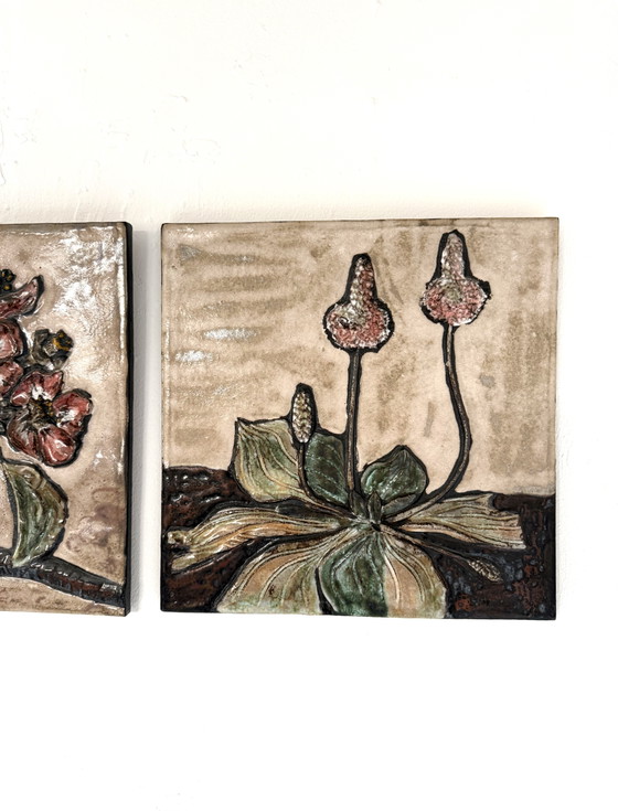 Vintage Trio Ceramic Wall Tiles, Ruscha Keramik ‘60 – Wall decoration (photo 5 of 9)