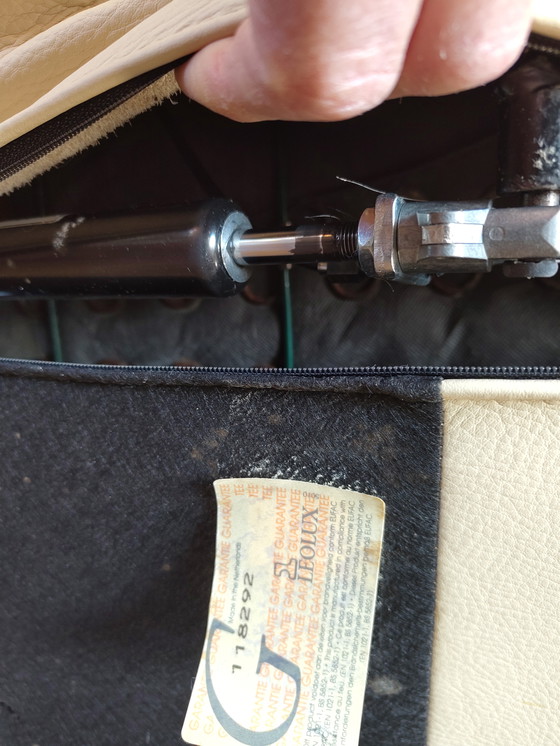 Image 1 of Leolux Tango 1 persoons (loveseat 2pers) lederen bekleding plm 1996 design zeldzaam 