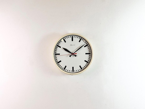 Image 1 of Vintage Beige School Wall Clock from Van Doorn, 1960s