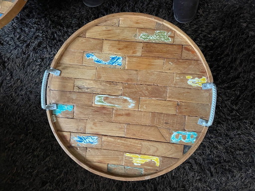 Set of two unique coffee tables or side tables