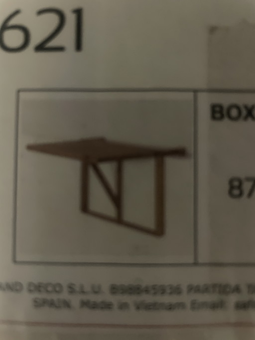 Hanging balcony table