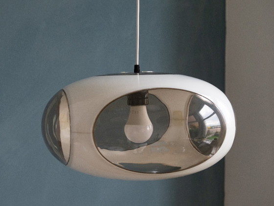 Image 1 of Large White Massive Bug Eye Pendant Lamp
